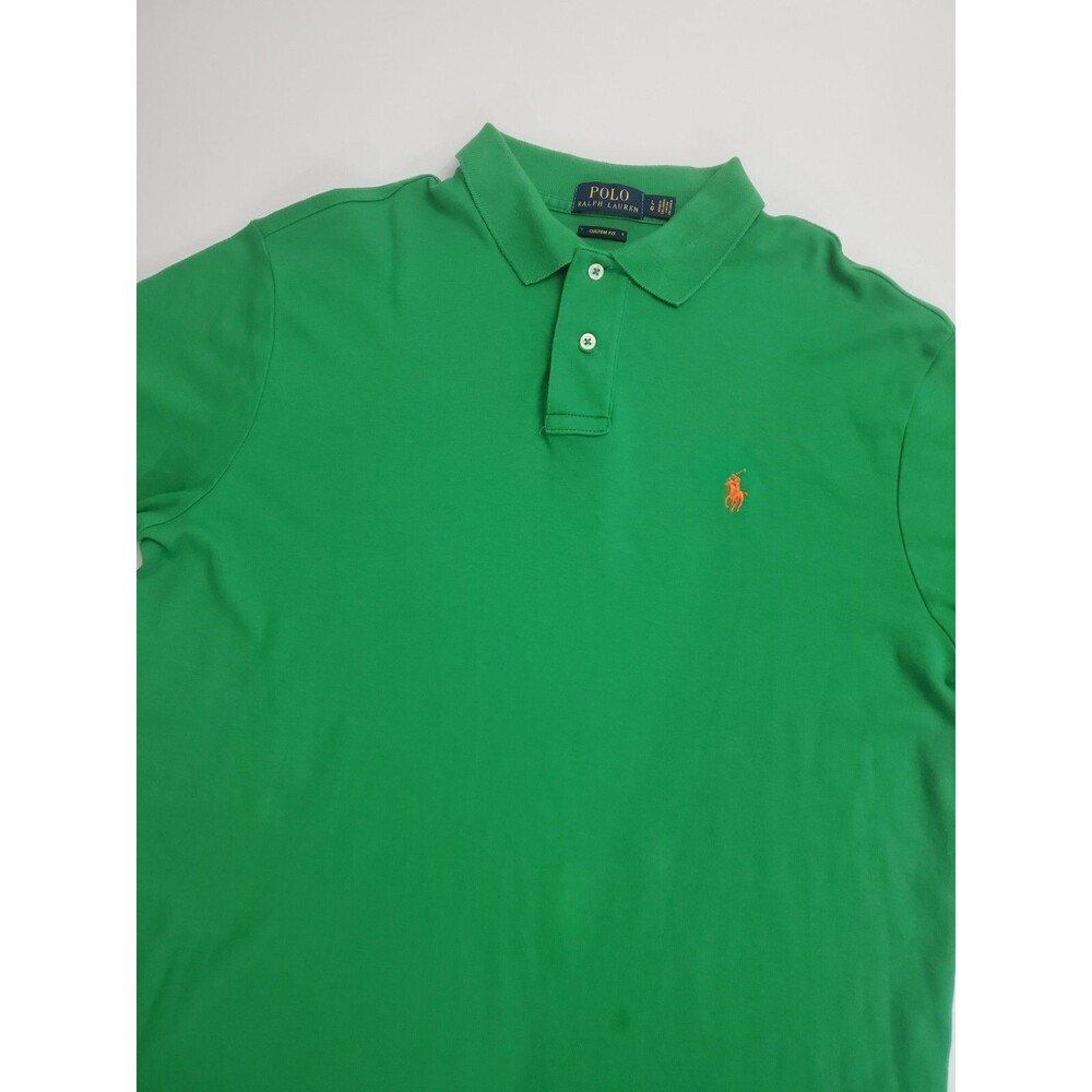 Polo By Ralph Lauren Men's Short‎ Sleeve Polo Shirt, Green, Large